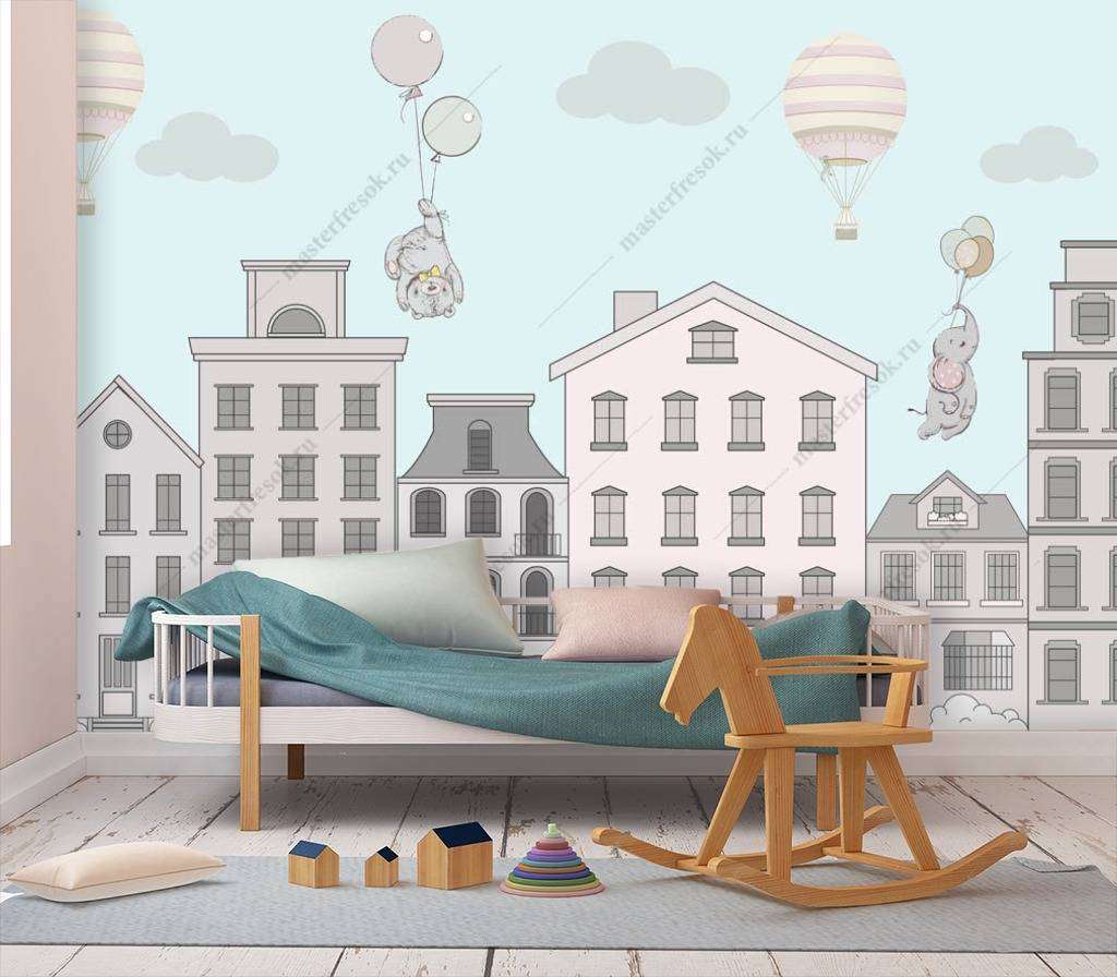 Фотообои С домиками детскими  12-850