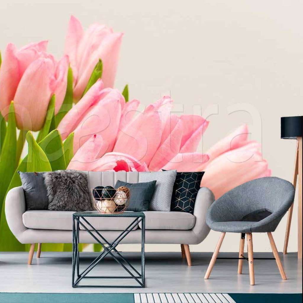 Фотообои Букет розовых тюльпанов  10-121