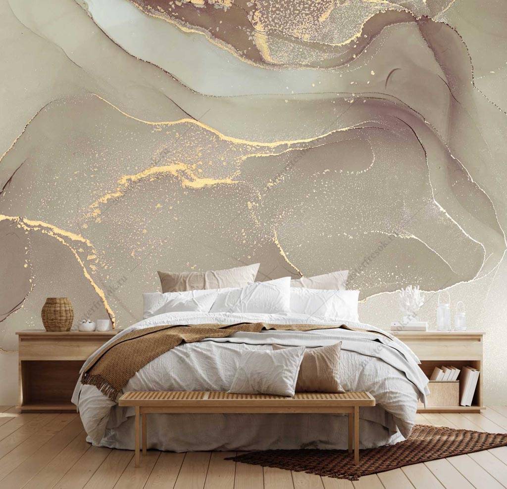 Фотообои Золотые чернила  9-1234