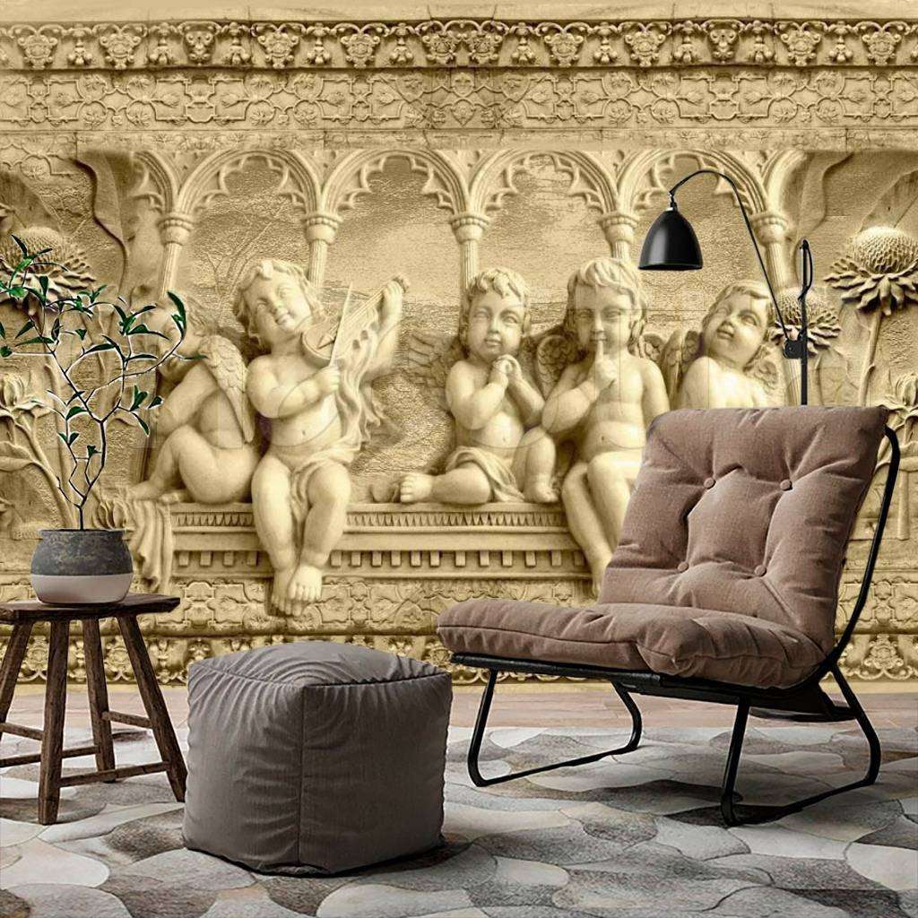 Фотообои в интерьере ангелочки  5-132 фото