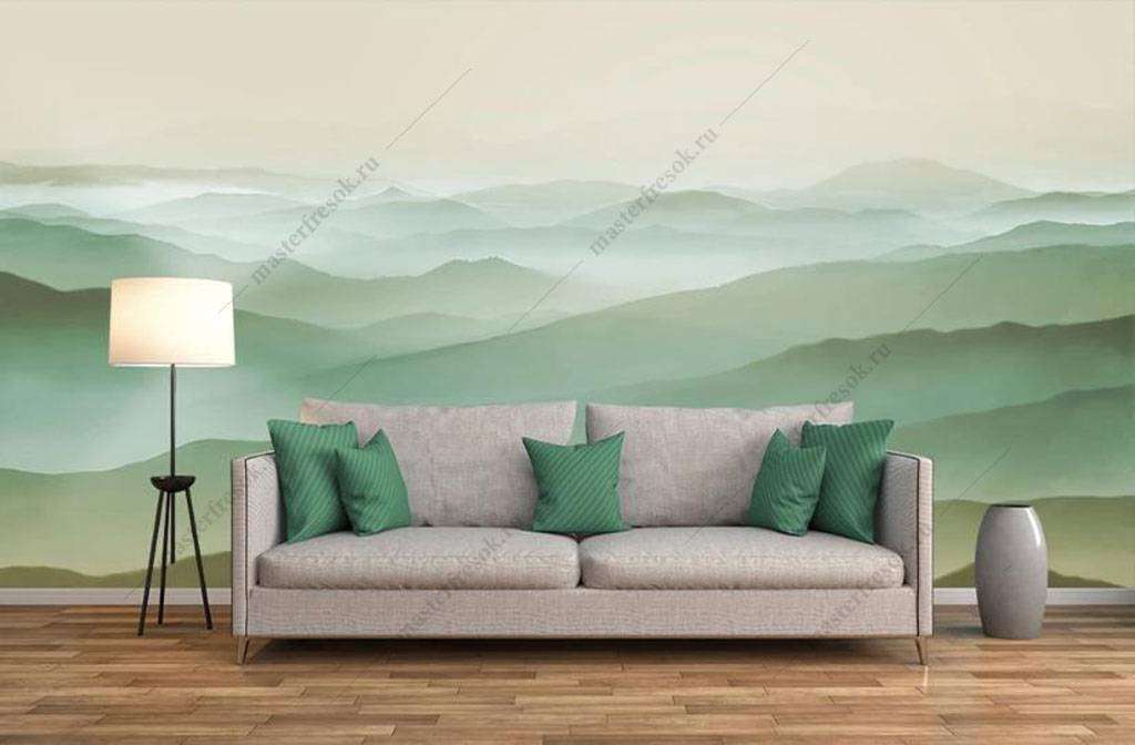 Фотообои в интерьере холмы  16-152 фото