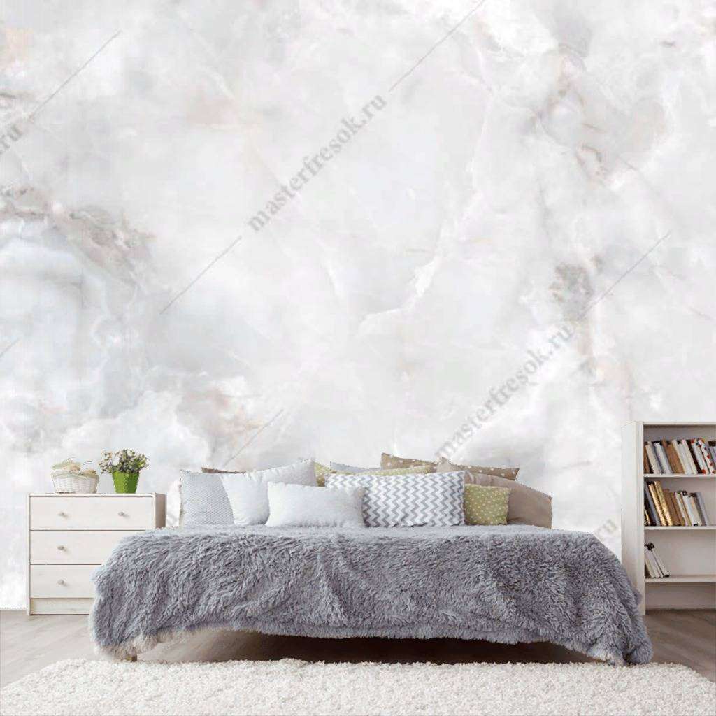 Фотообои в интерьере белый мрамор арт  9-1101 фото