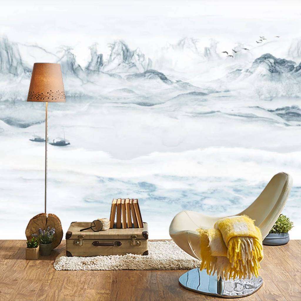 Фотообои Бесшовные обои на стену:  Серые горы. Артикул: 15-659  