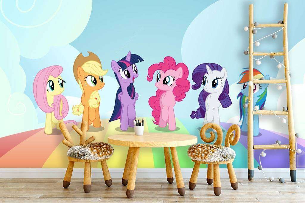 Фотообои Пони на радуге  12-612