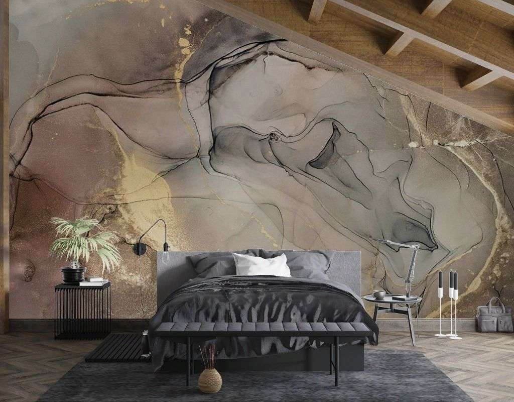 Фотообои в интерьере fluid art 02  9-1930 фото