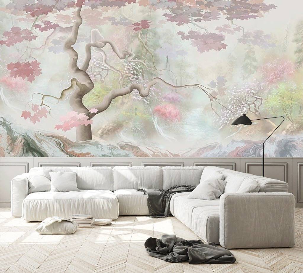 Фотообои Китайский пейзаж акварелью  13-269