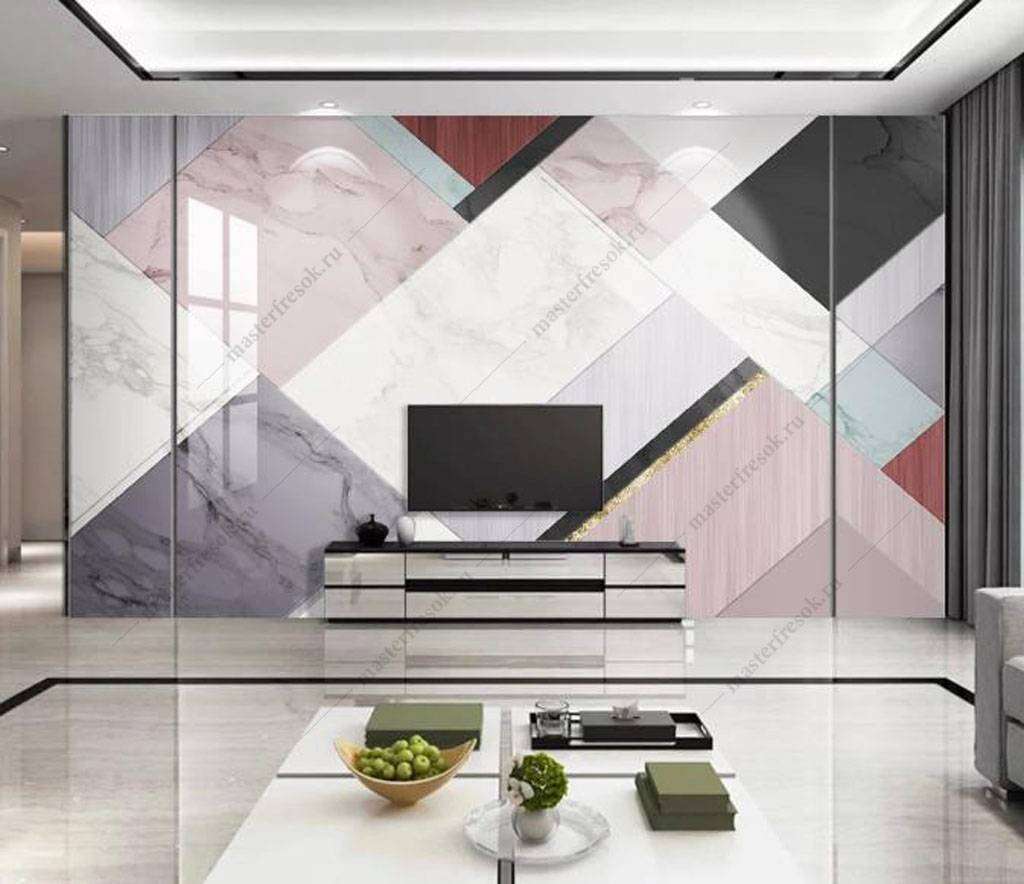 Фотообои Бесшовные обои на стену:  Розовый мрамор. Артикул: 16-133  