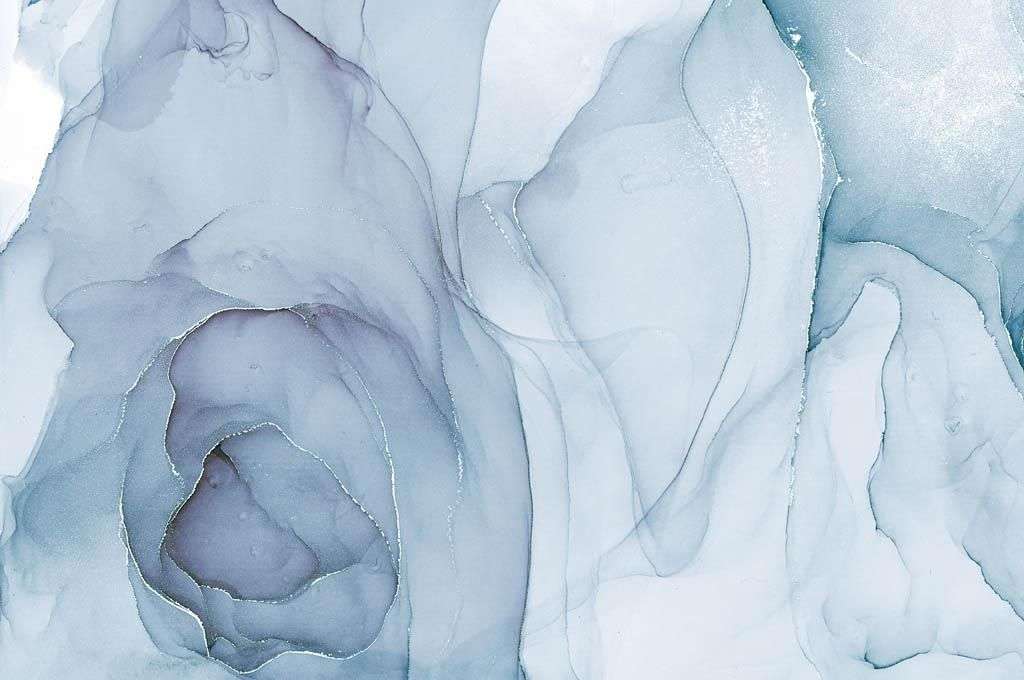 Фотообои в интерьере нежно-голубой флюид  9-1322 фото