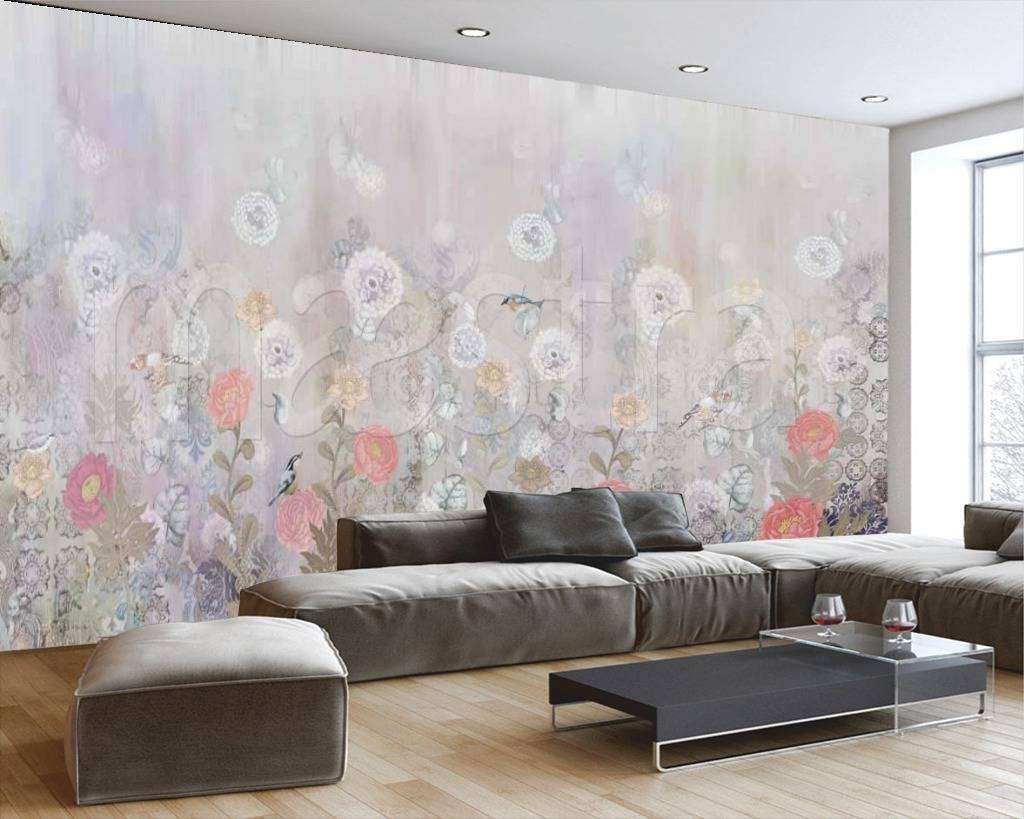 Фотообои Бесшовные обои на стену:  Цветочный орнамент. Артикул: 7-715  