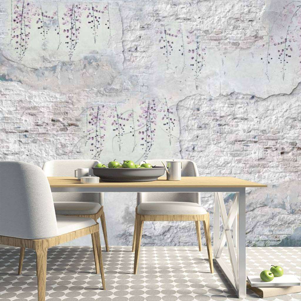 Фотообои в интерьере кирпичная стена абстракция  7-758 фото