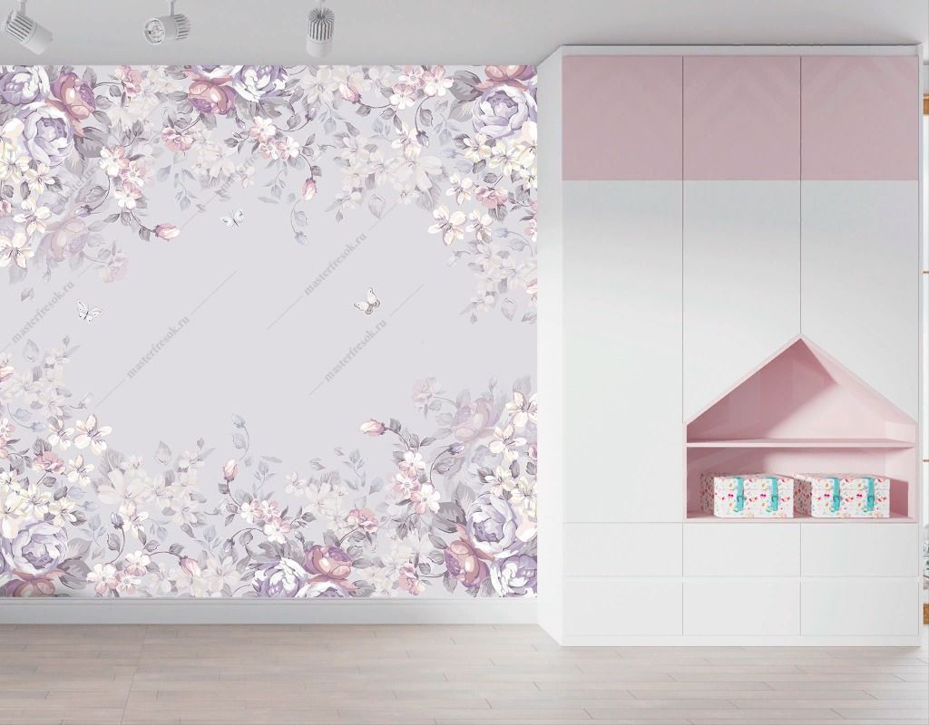 Фотообои Цветочная рамка  12-1459