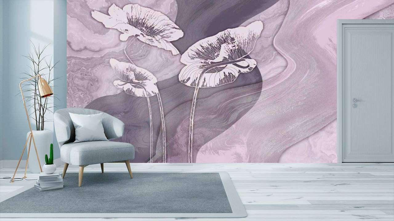 Фотообои в интерьере гладь  13-098 фото