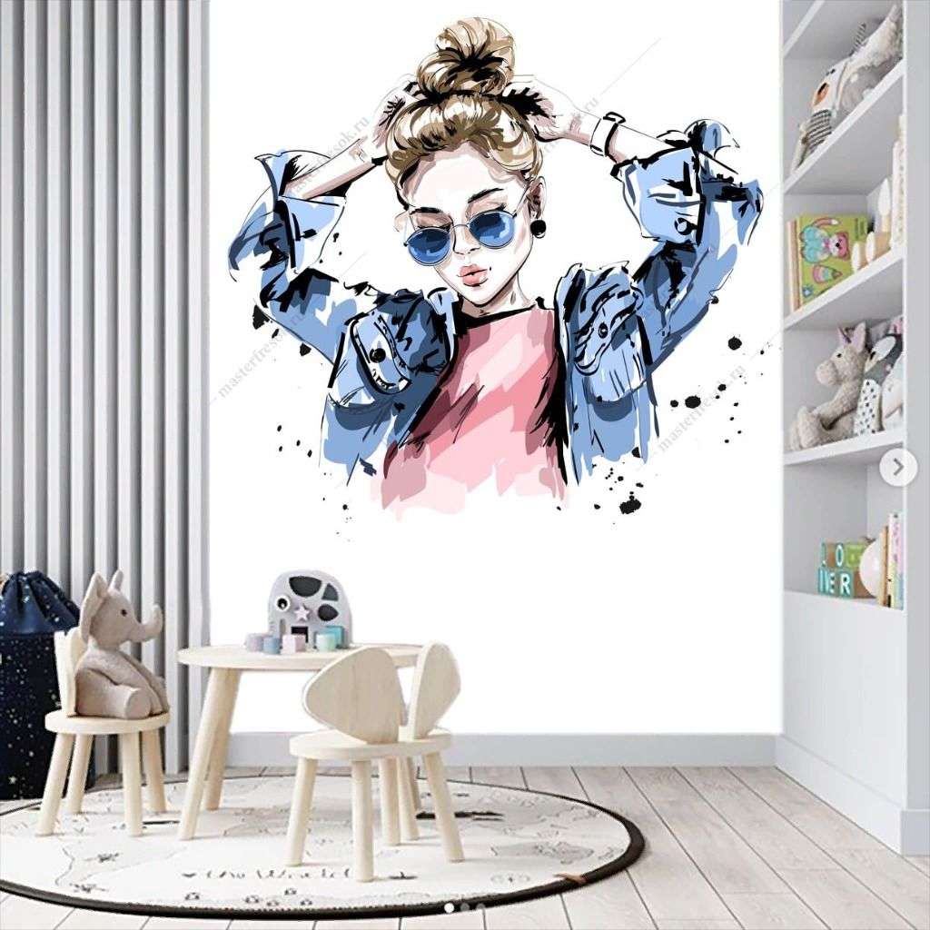 Фотообои Стильная девочка  14-275