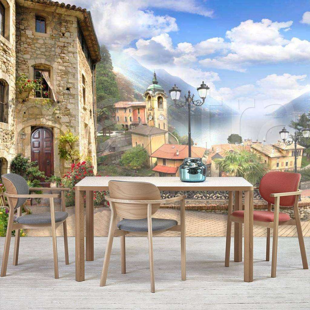 Фотообои в интерьере улочка идущая к морю  6-118 фото