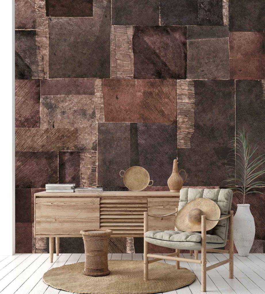 Фотообои Коричневая мозаика  9-1238