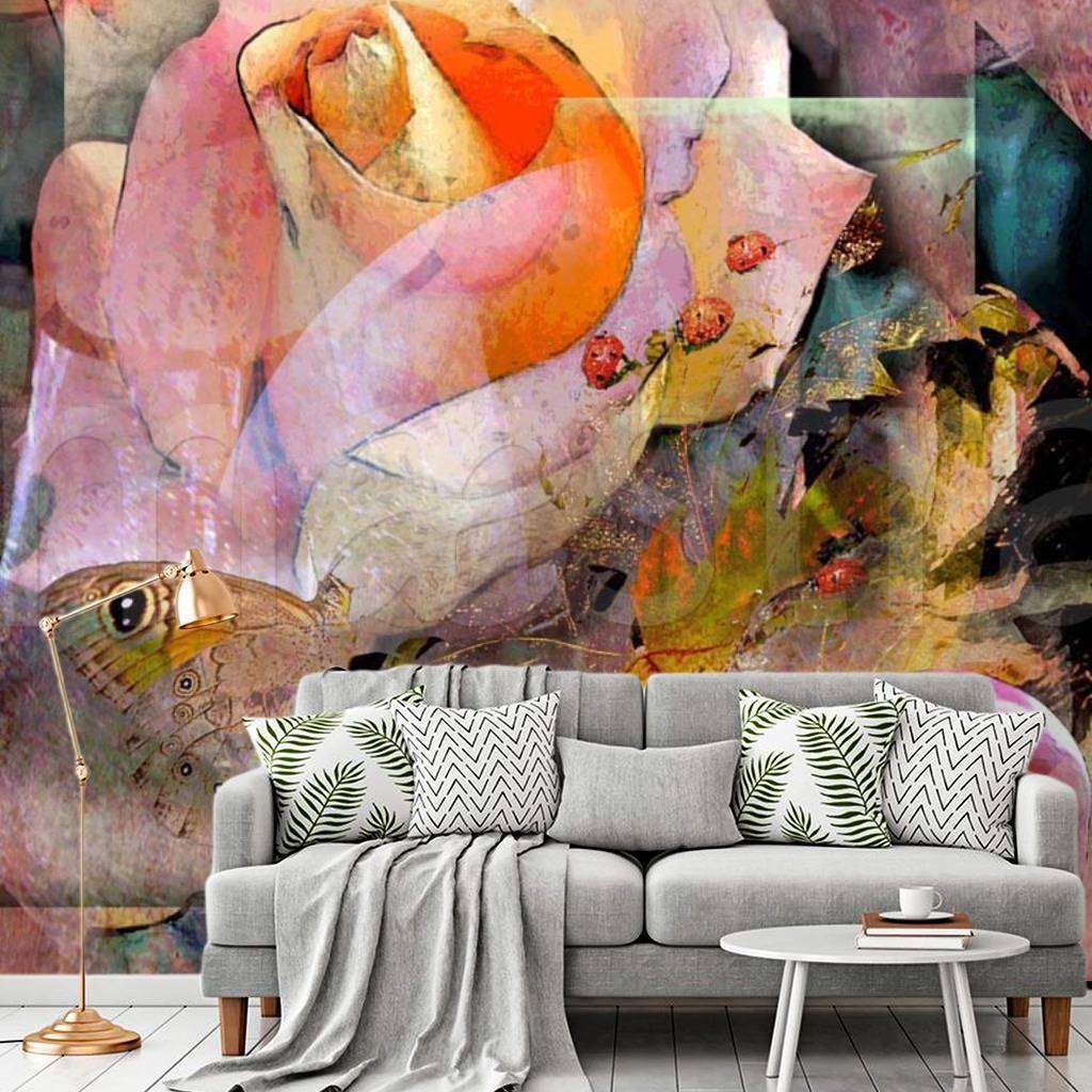 Фотообои Бесшовные обои на стену:  Цветочная абстракция. Артикул: 5-140  