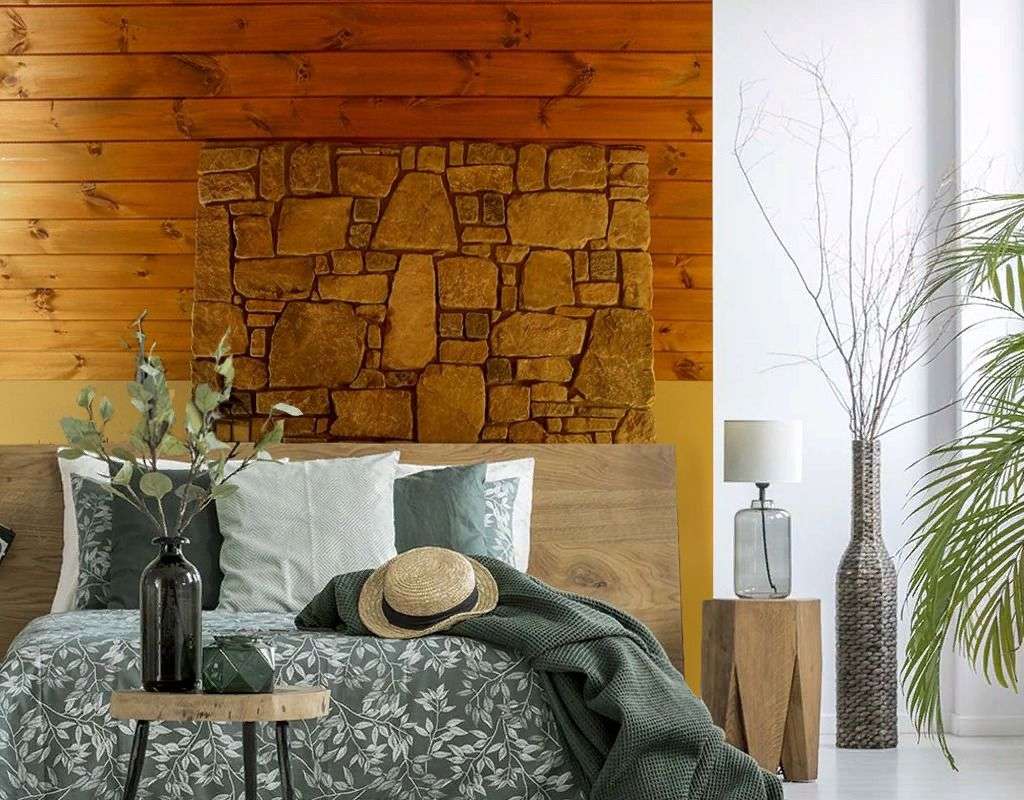 Фотообои в интерьере камин горящий  9-2015 фото