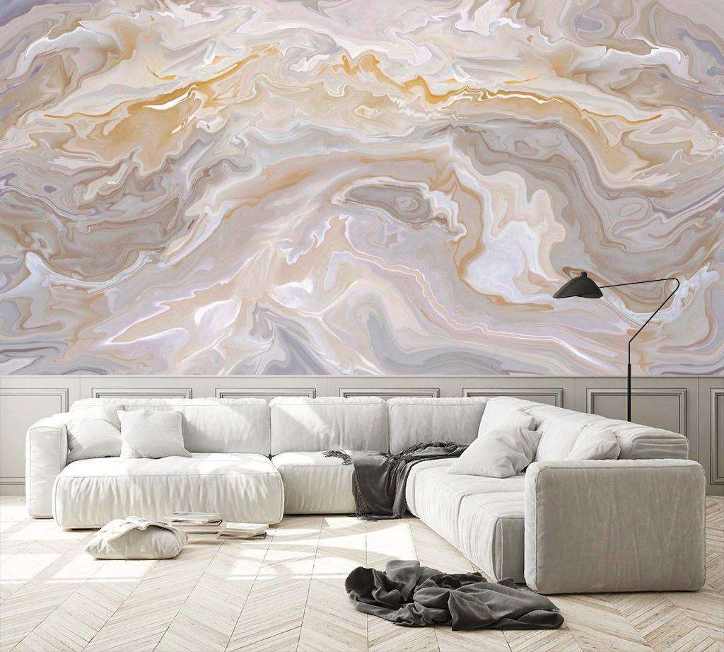 Фотообои в интерьере золотые разводы  13-256 фото