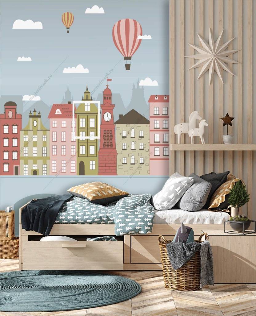 Фотообои С домиками  12-837