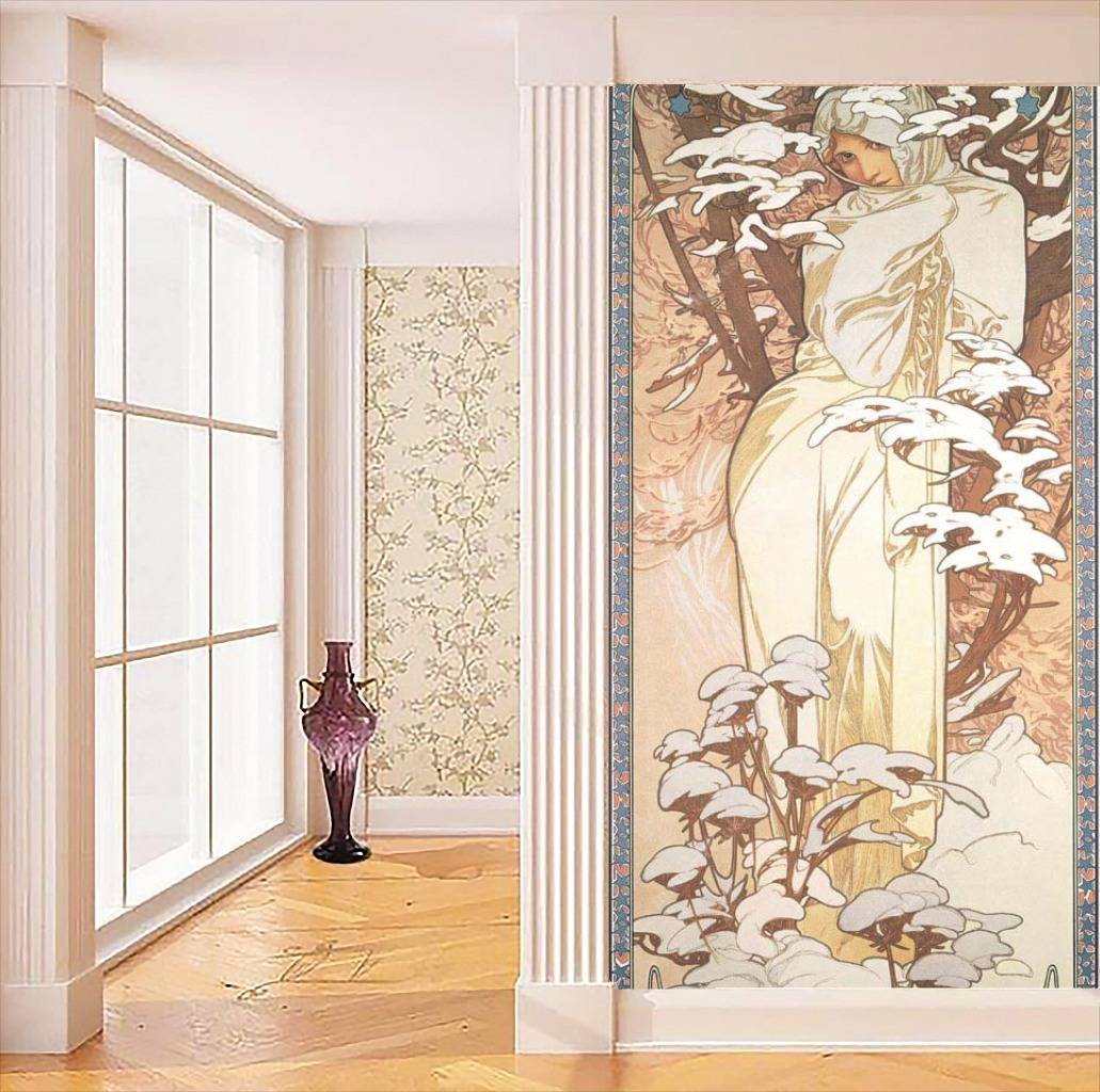 Фотообои Альфонс Мариа Муха – Зима  8-201