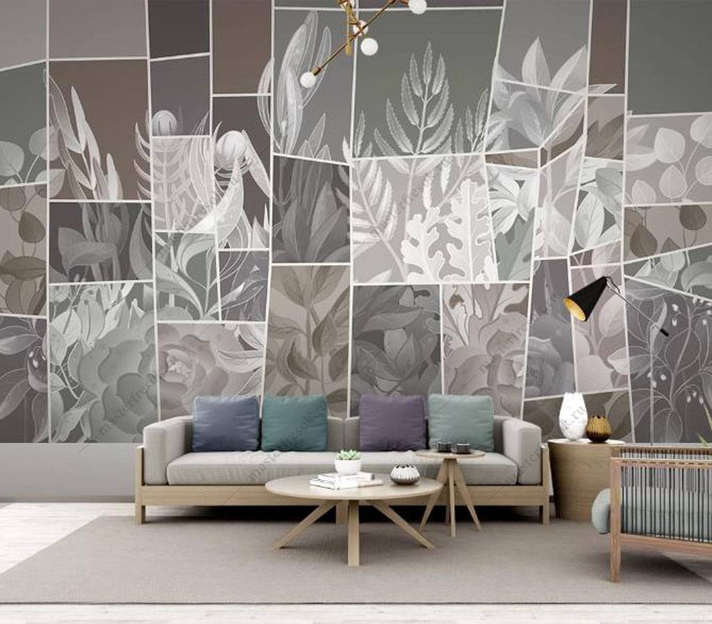 Фотообои Цветочная геометрия  16-118