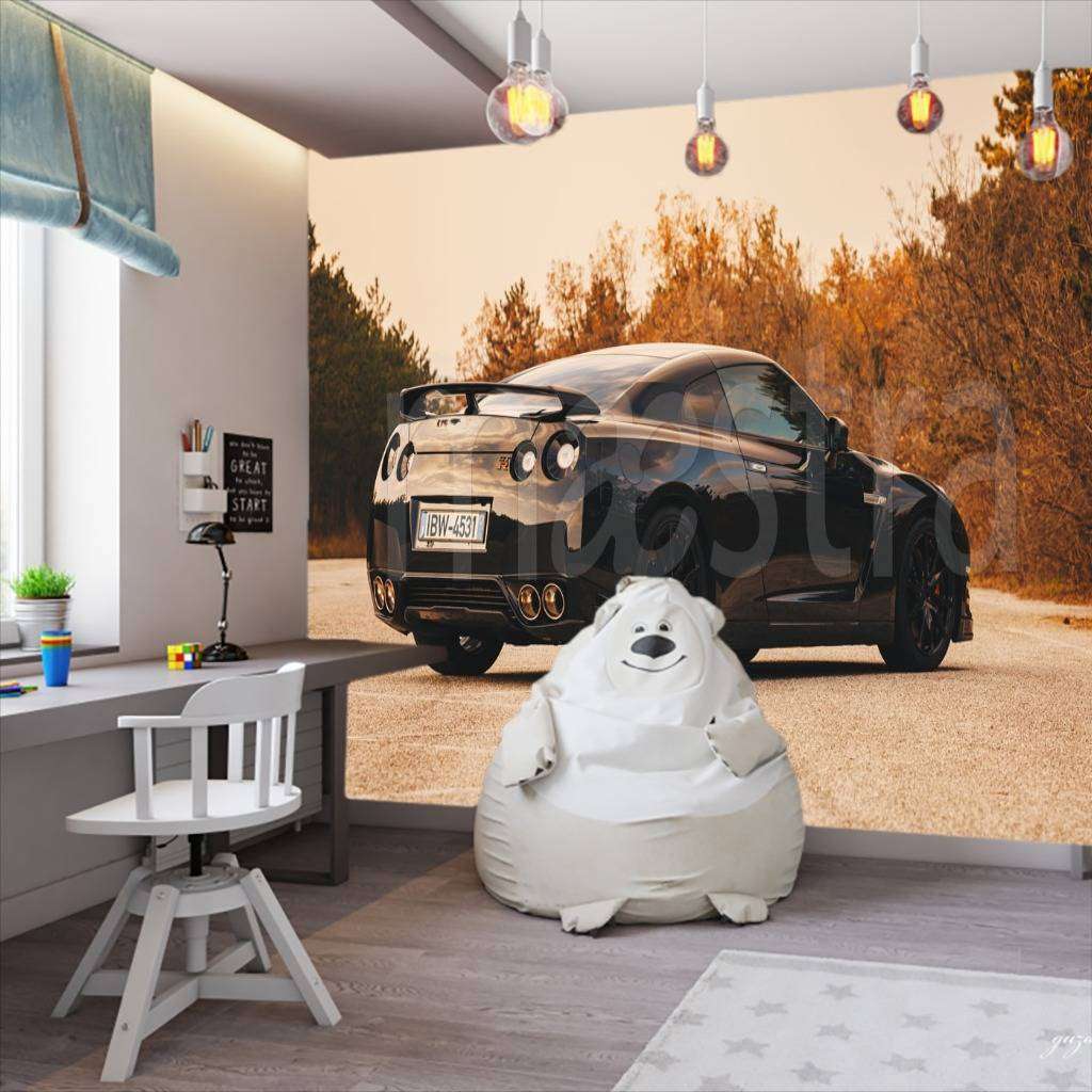 Фотообои в интерьере машина  12-589 фото