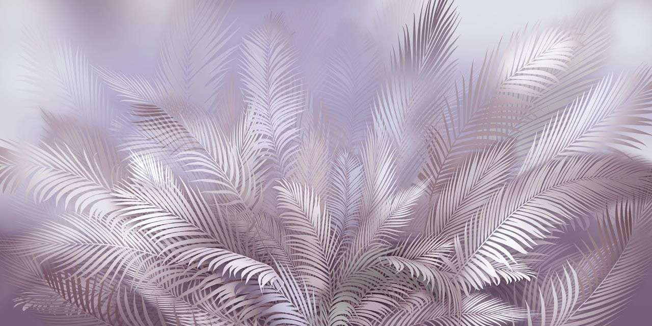 Фотообои в интерьере тропики в дымке  13-445 фото