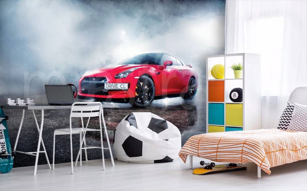 Фотообои Машина в тумане  12-584