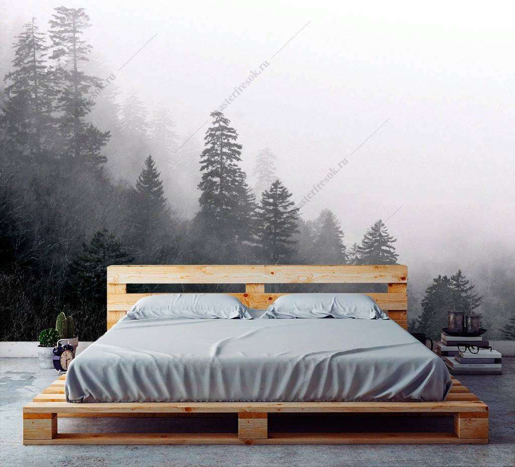 Фотообои в интерьере красота тумана  9-1162 фото