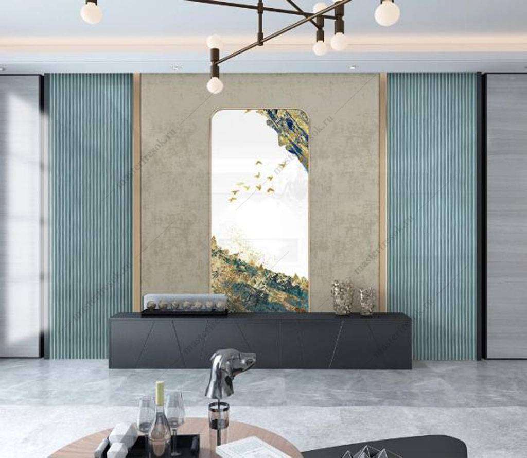 Фотообои в интерьере птицы в горах  16-055 фото