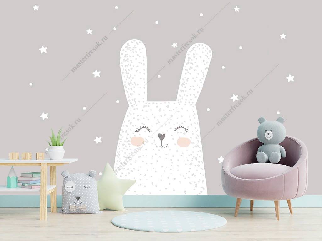 Фотообои Кролик белый  12-884