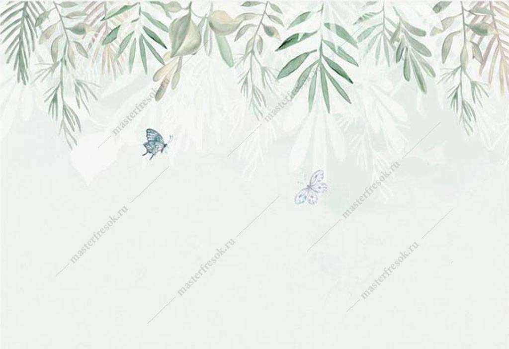 Фотообои в интерьере веточки сверху  16-180 фото