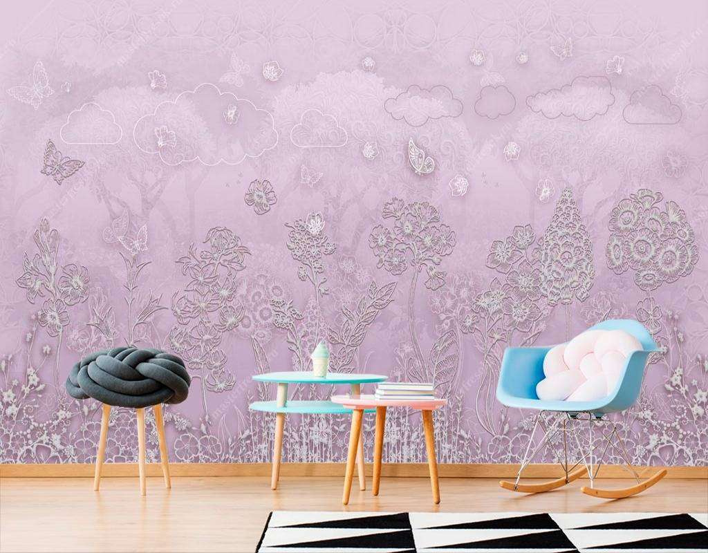 Фотообои Бесшовные обои на стену:  Цветочная поляна. Артикул: 13-119  