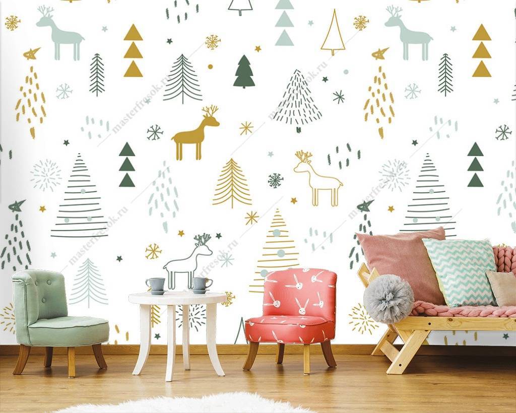 Фотообои Елочки фоновые  12-707