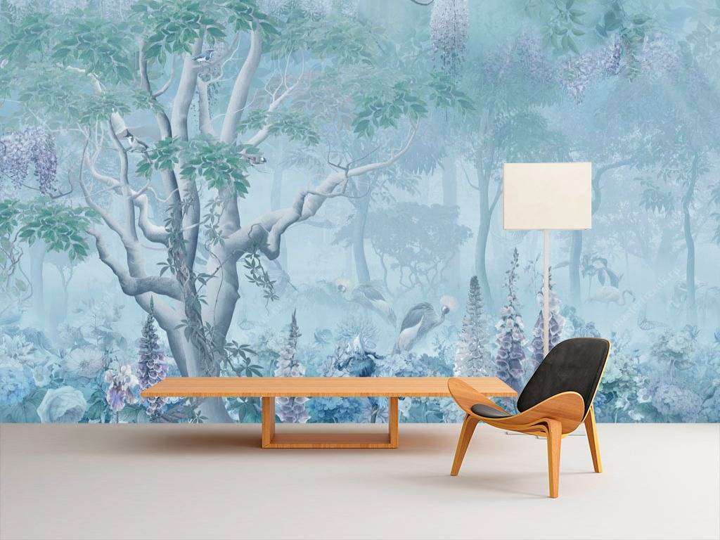 Фотообои в интерьере дивный сад  13-088 фото