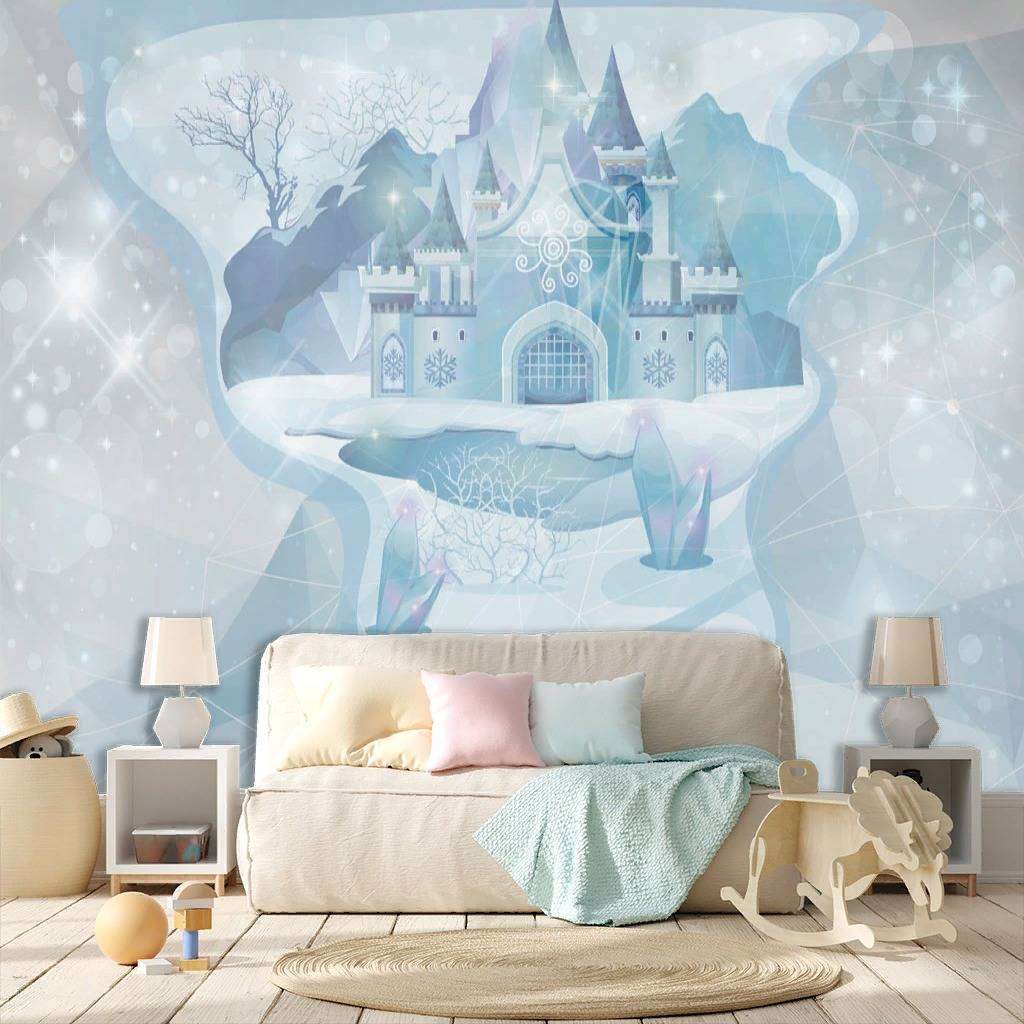 Фотообои в интерьере ледяной замок  13-075 фото