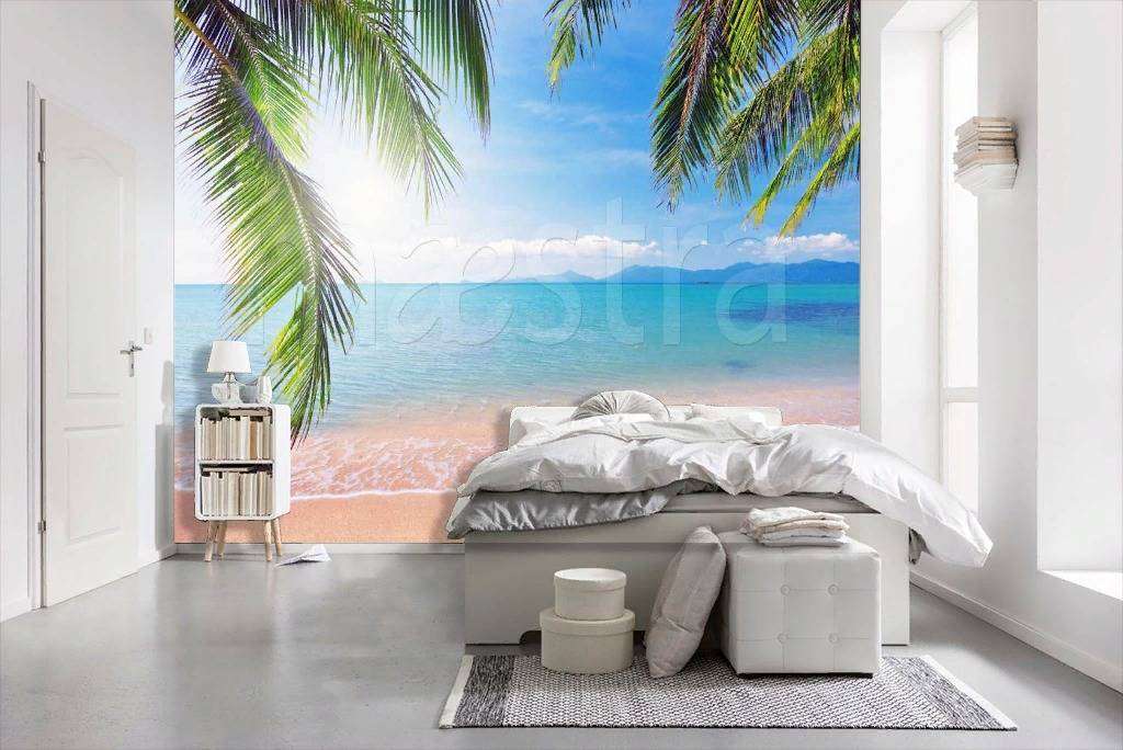 Фотообои в интерьере пляж песчаный  4-343 фото