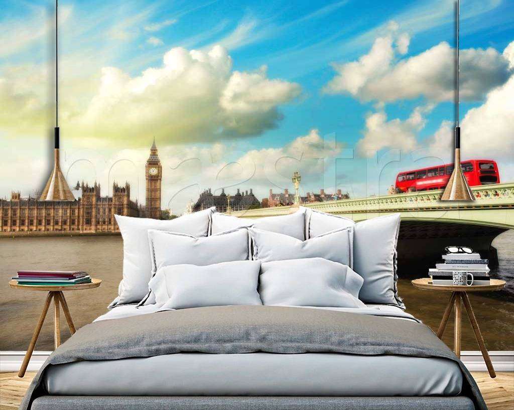 Фотообои в интерьере лондон теплым днем  9-489 фото