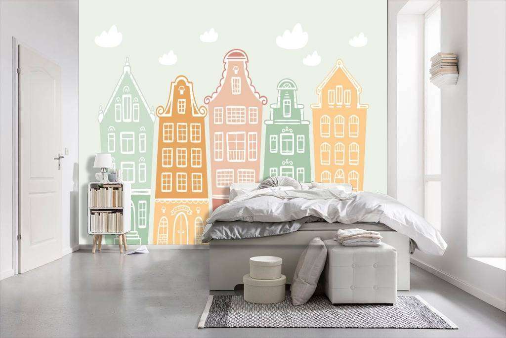 Фотообои в интерьере детский городок  12-615 фото