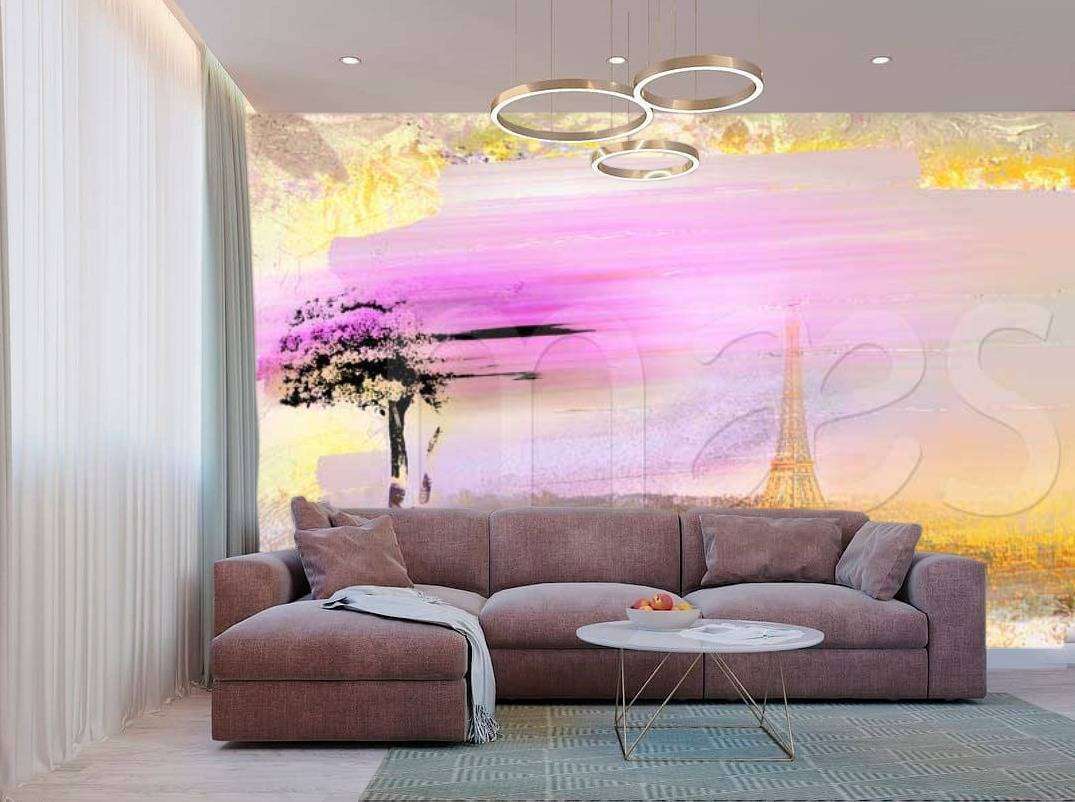 Фотообои Бесшовные обои на стену:  Париж в красках. Артикул: 7-327  