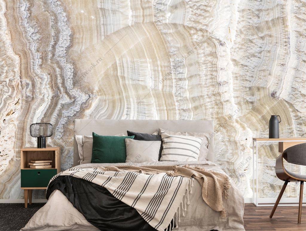 Фотообои Золотой мрамор в разрезе  9-1367