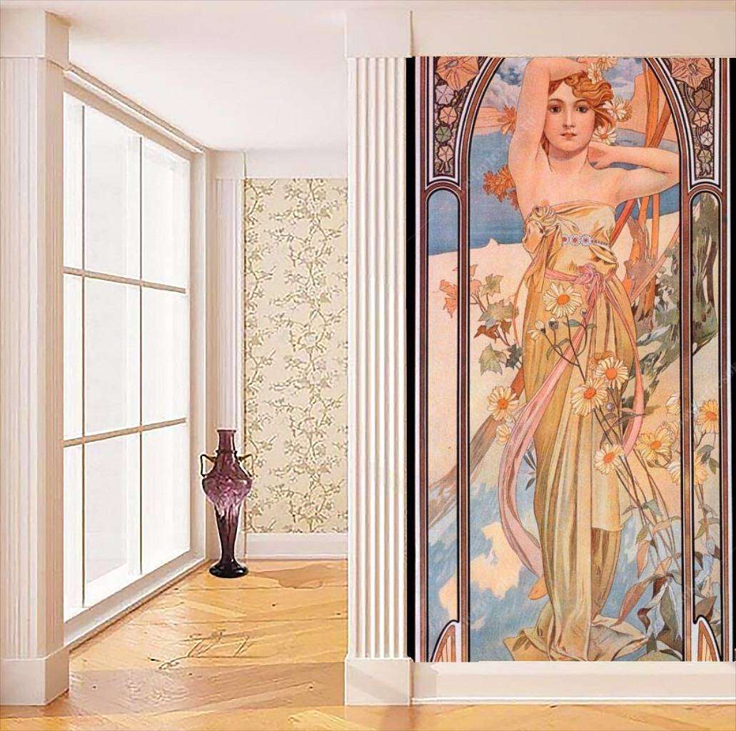 Фотообои в интерьере альфонс мариа муха – день  8-181 фото