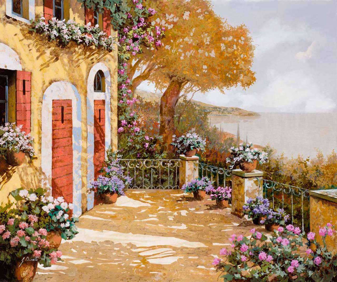 Фотообои в интерьере теплый день у моря  8-055 фото