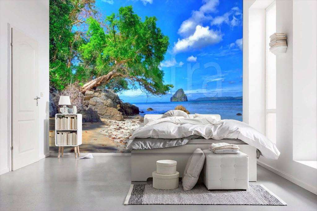 Фотообои в интерьере пустынный берег  4-348 фото
