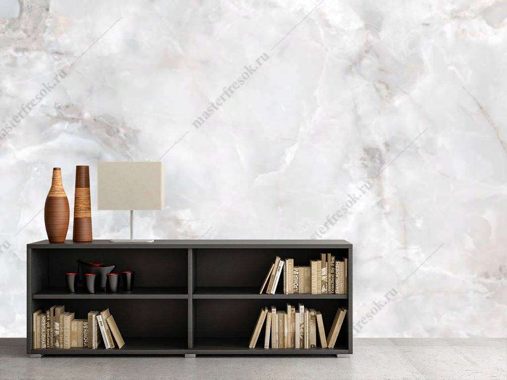 Фотообои в интерьере белый мрамор арт  9-1101 фото