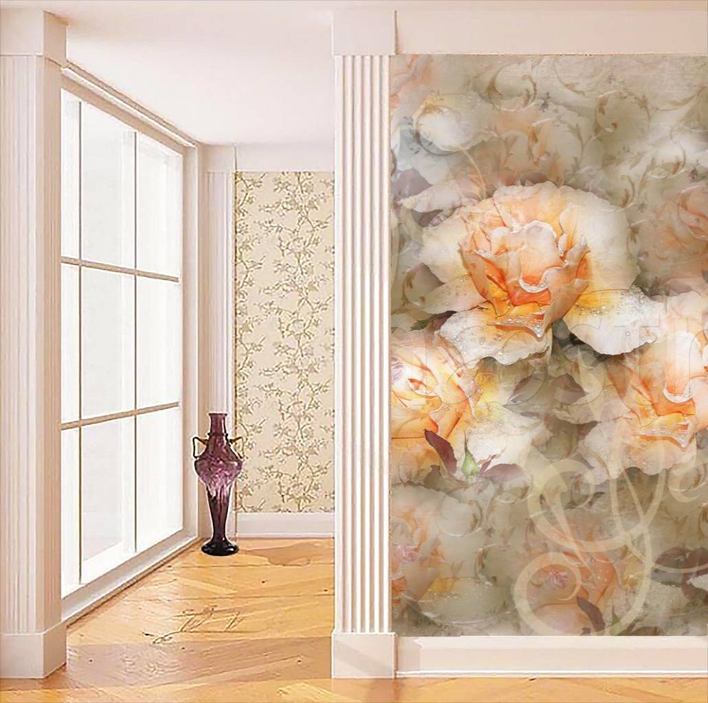 Фотообои Нежные розы абстракция  2-118