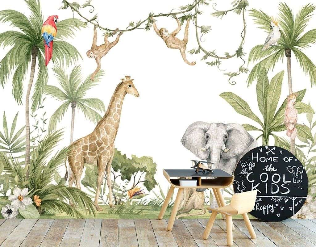 Фотообои в интерьере тропики детские  12-1643 фото