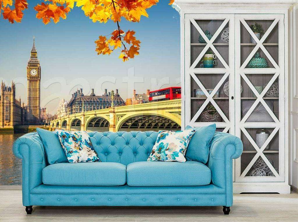 Фотообои Желтая листва в Лондоне  9-502