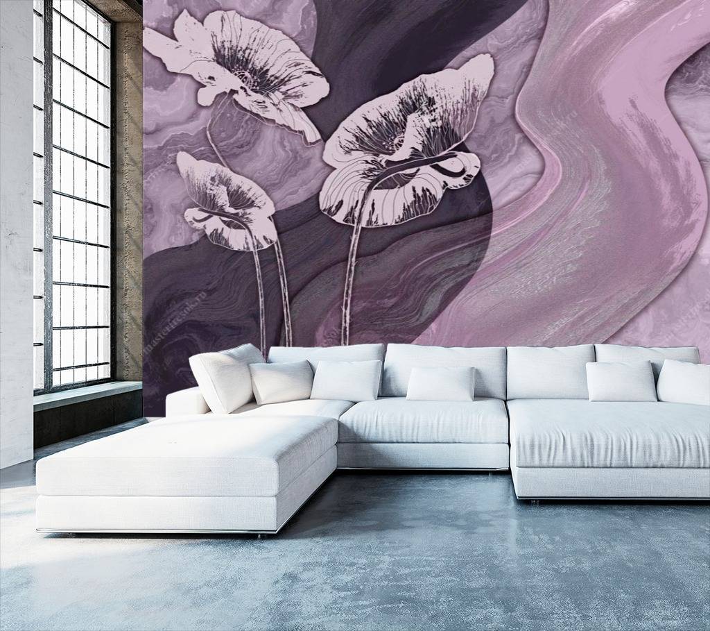 Фотообои Фиолетовая гладь  13-096