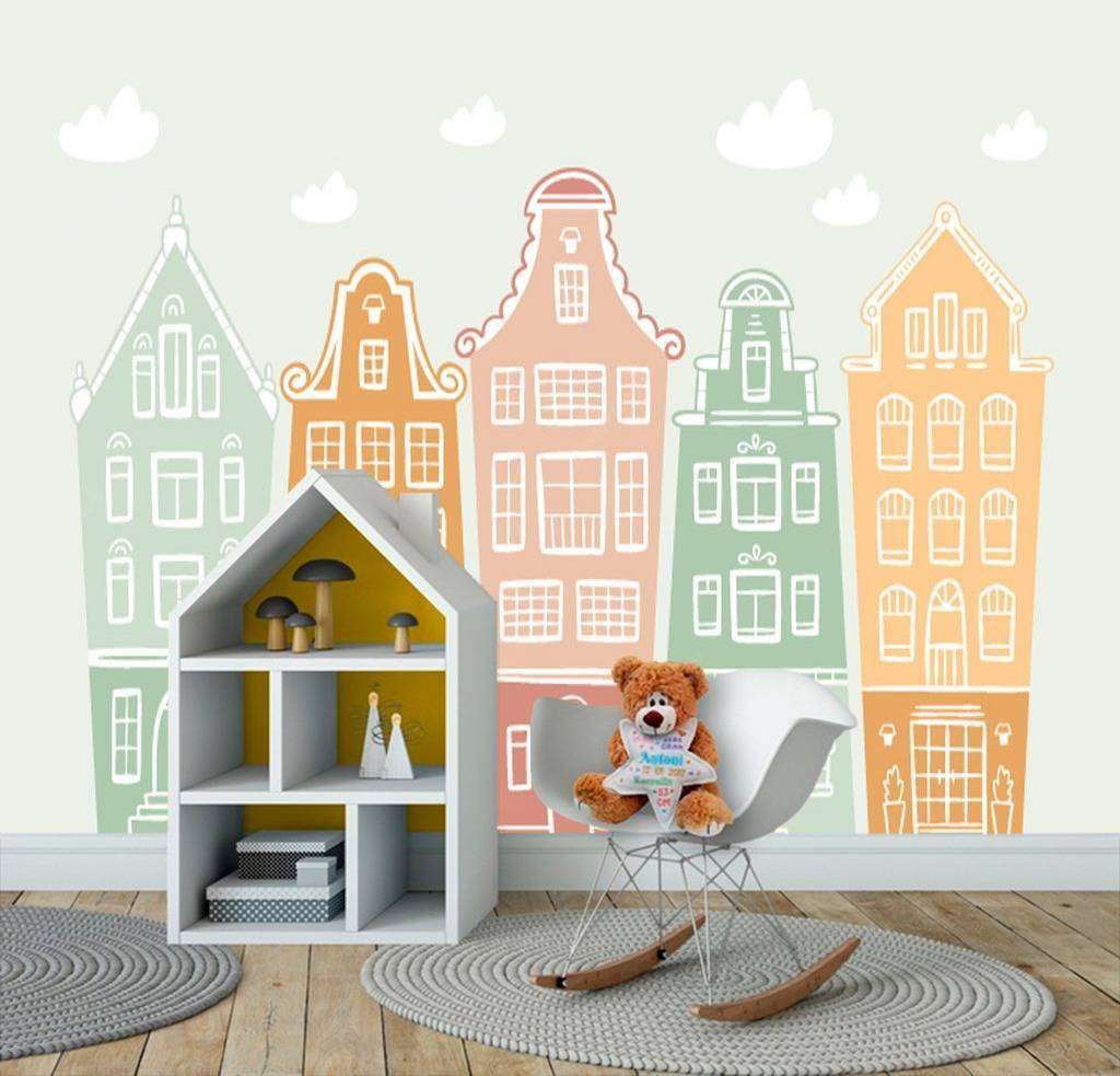 Фотообои в интерьере детский городок  12-615 фото